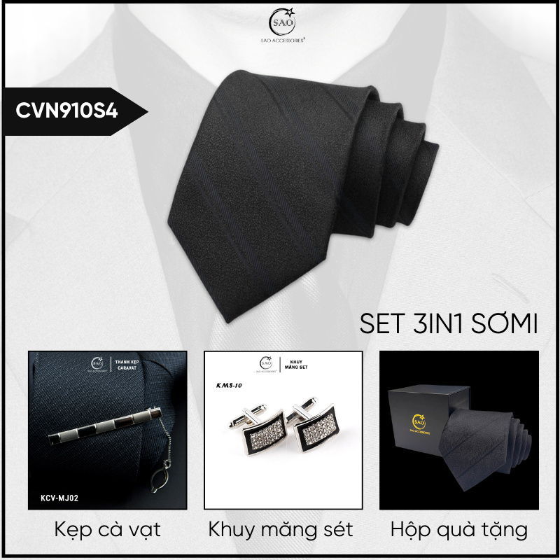 Combo Cà Vạt Nam 3in1 (CVN910S4)