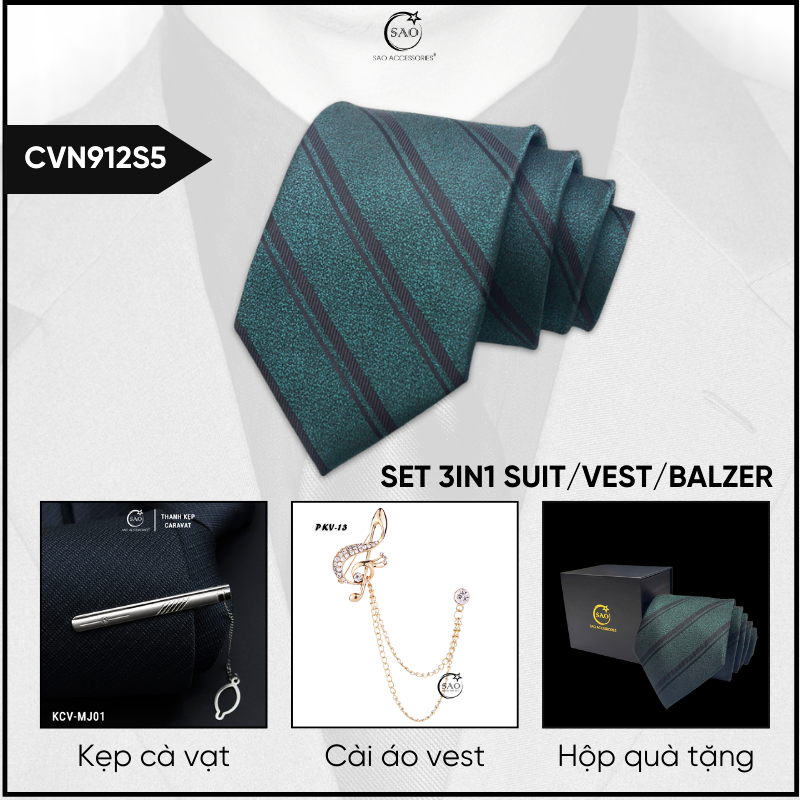 Combo Cà Vạt Nam 3in1 (CVN912S5)