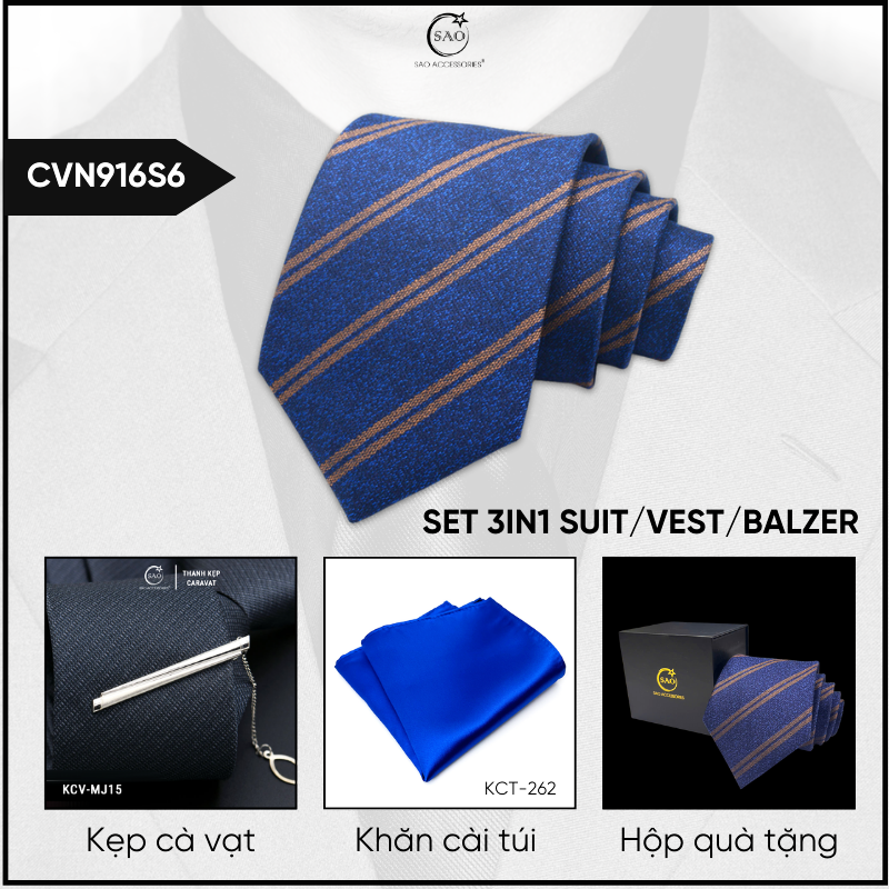 Combo Cà Vạt Nam 3in1 (CVN916S6)