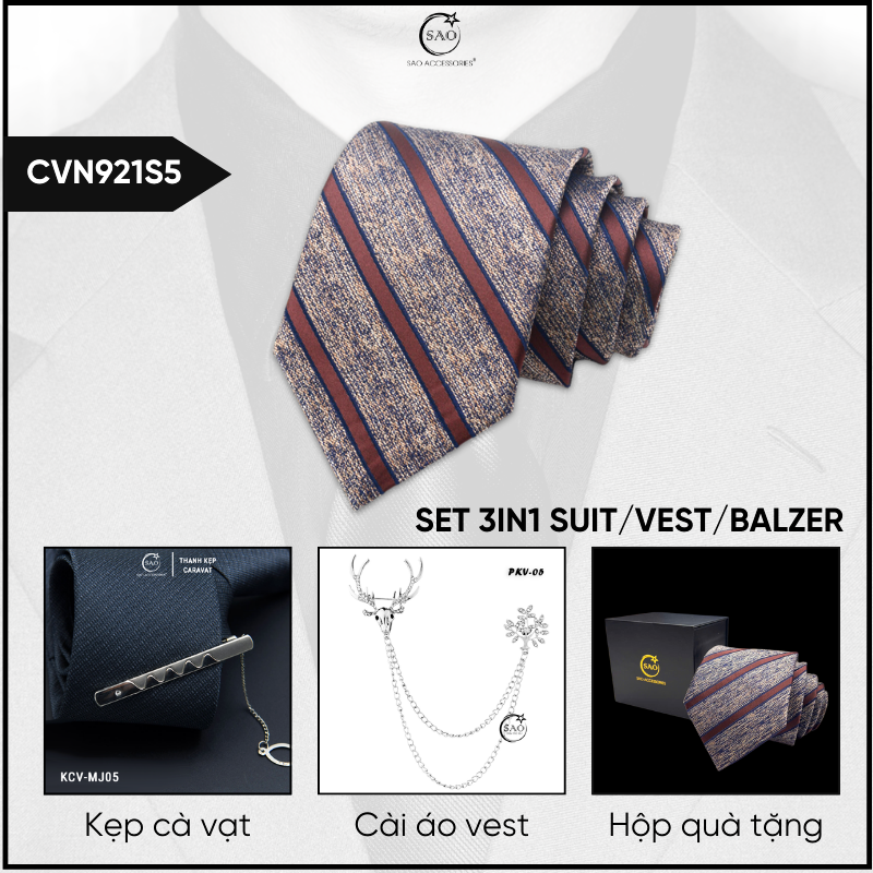Combo Cà Vạt Nam 3in1 (CVN921S5)