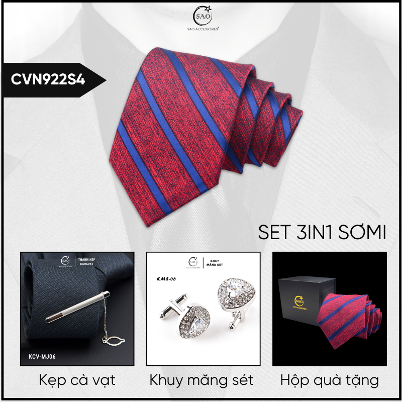 Combo Cà Vạt Nam 3in1 (CVN922S4)