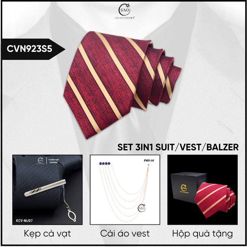 Combo Cà Vạt Nam 3in1 (CVN923S5)
