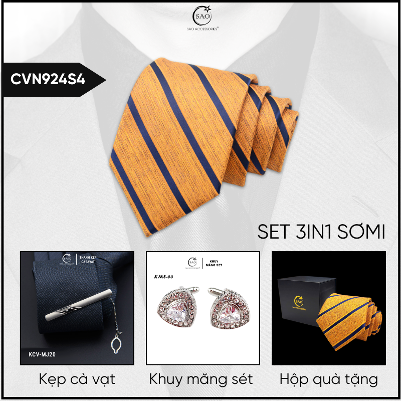 Combo Cà Vạt Nam 3in1 (CVN924S4)