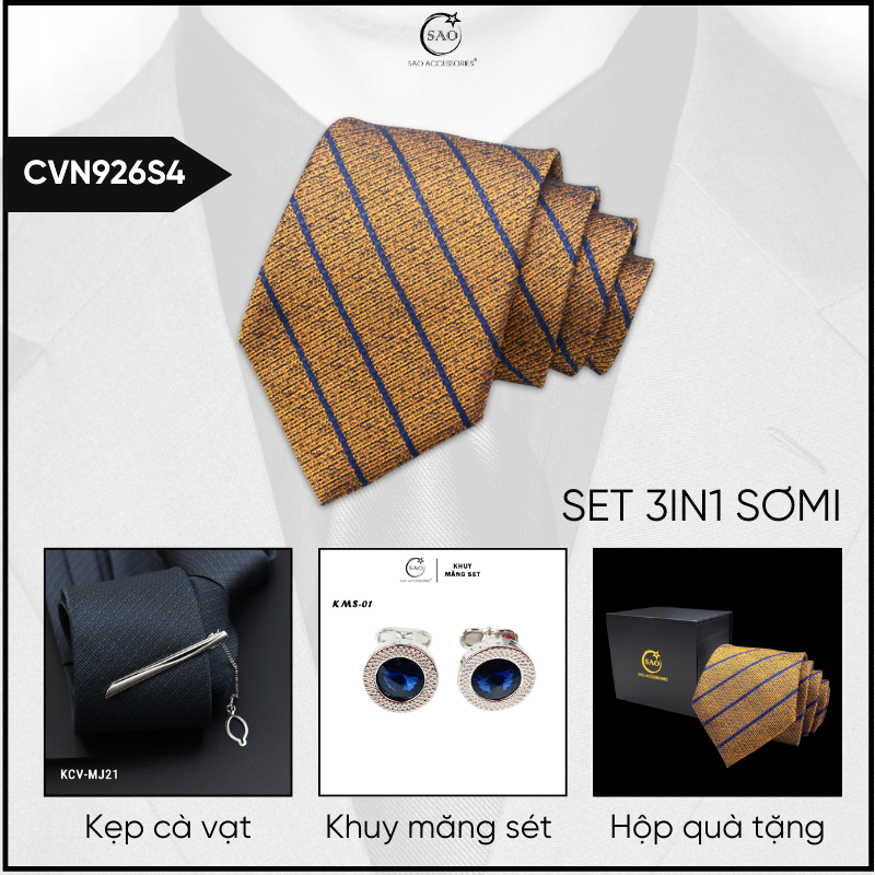 Combo Cà Vạt Nam 3in1 (CVN926S4)
