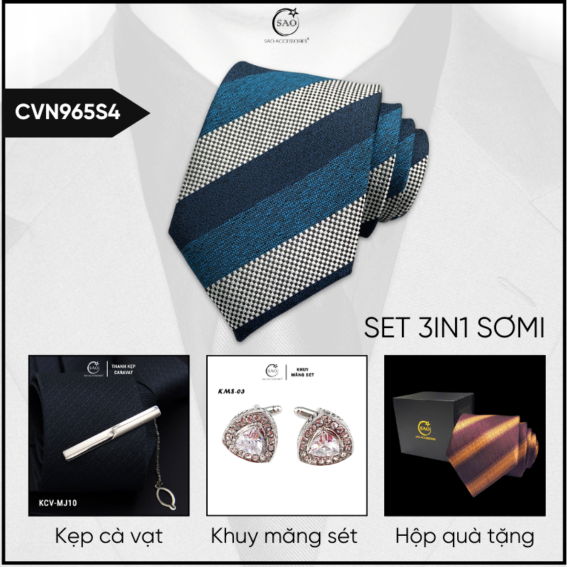 Combo Cà Vạt Nam 3in1 (CVN965S4)