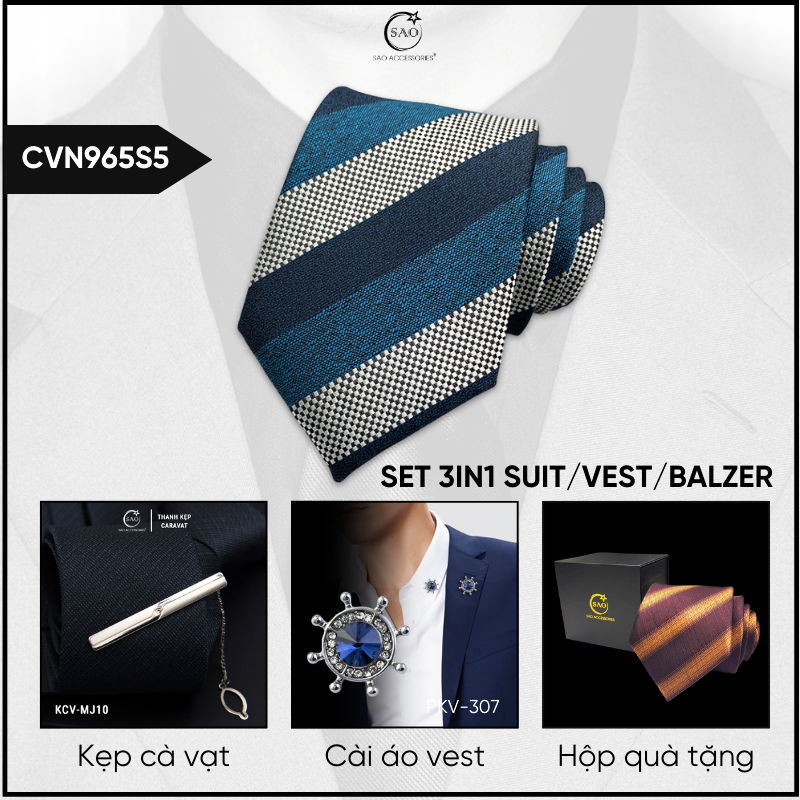 Combo Cà Vạt Nam 3in1 (CVN965S5)