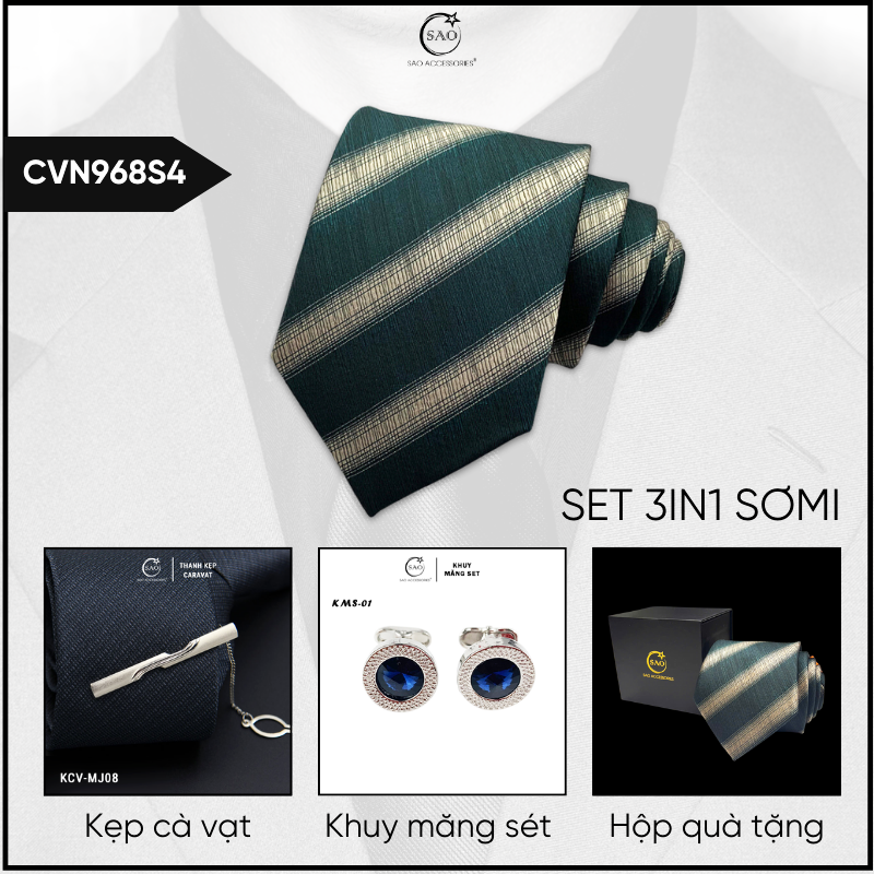 Combo Cà Vạt Nam 3in1 (CVN968S4)