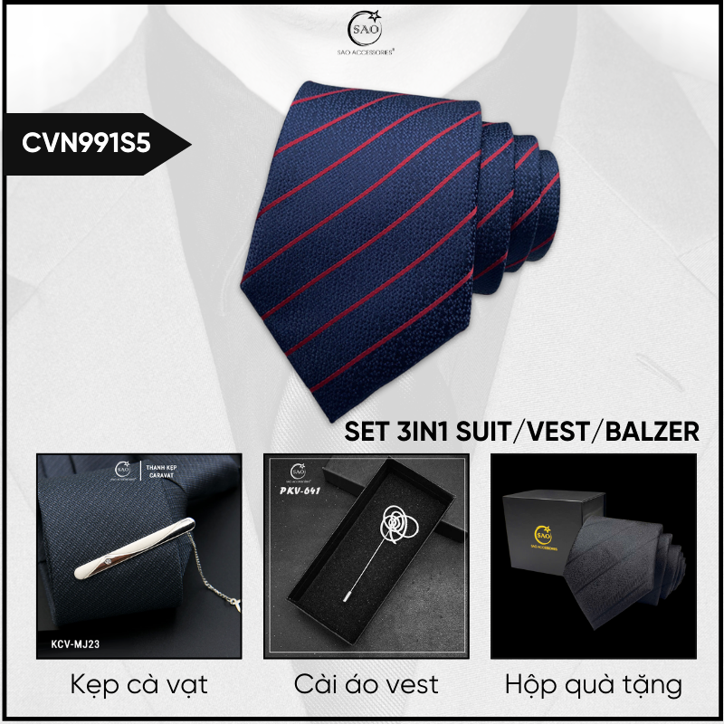 Combo Cà Vạt Nam 3in1 (CVN991S6)