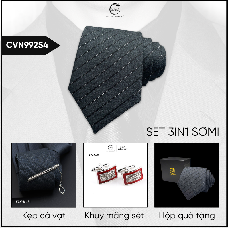 Combo Cà Vạt Nam 3in1 (CVN992S4)