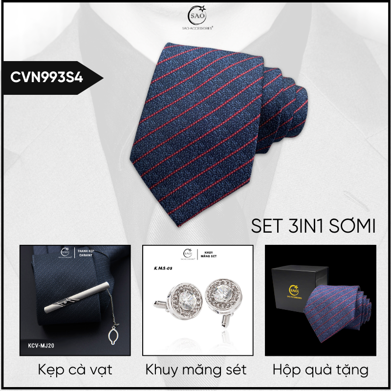 Combo Cà Vạt Nam 3in1 (CVN993S4)