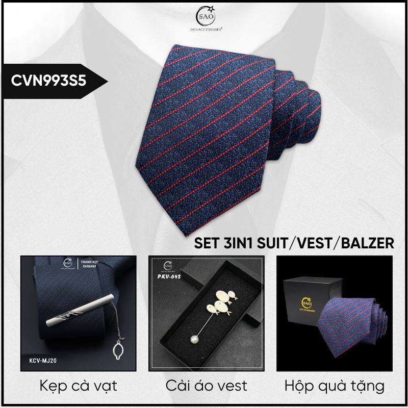 Combo Cà Vạt Nam 3in1 (CVN993S5)