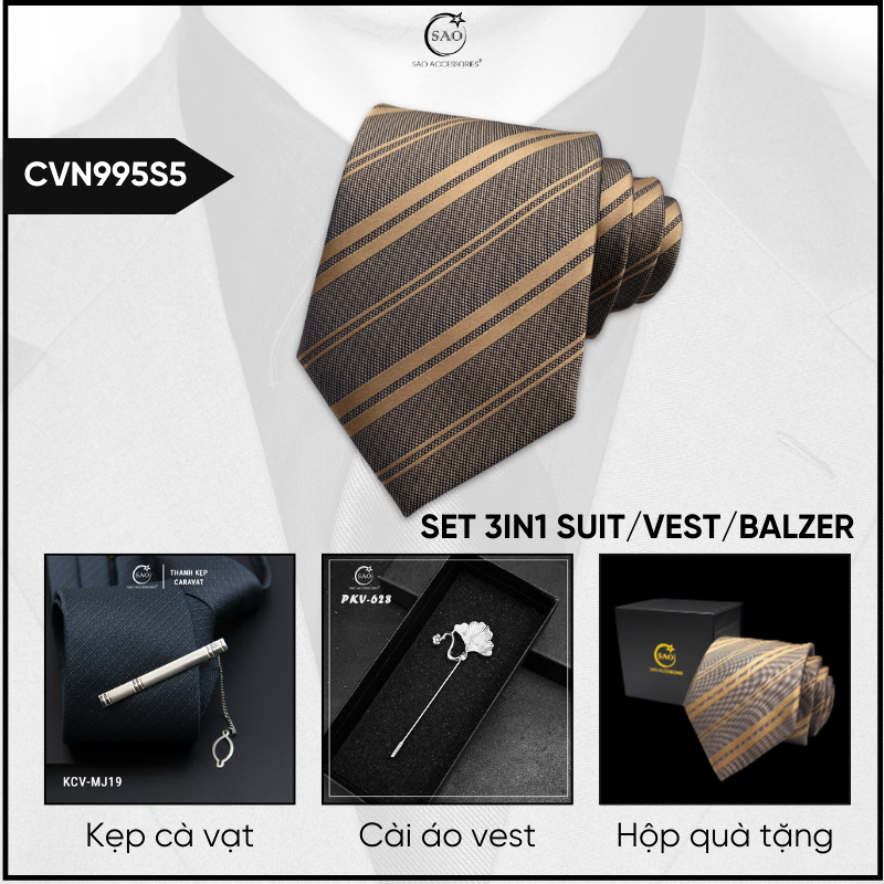 Combo Cà Vạt Nam 3in1 (CVN995S6)