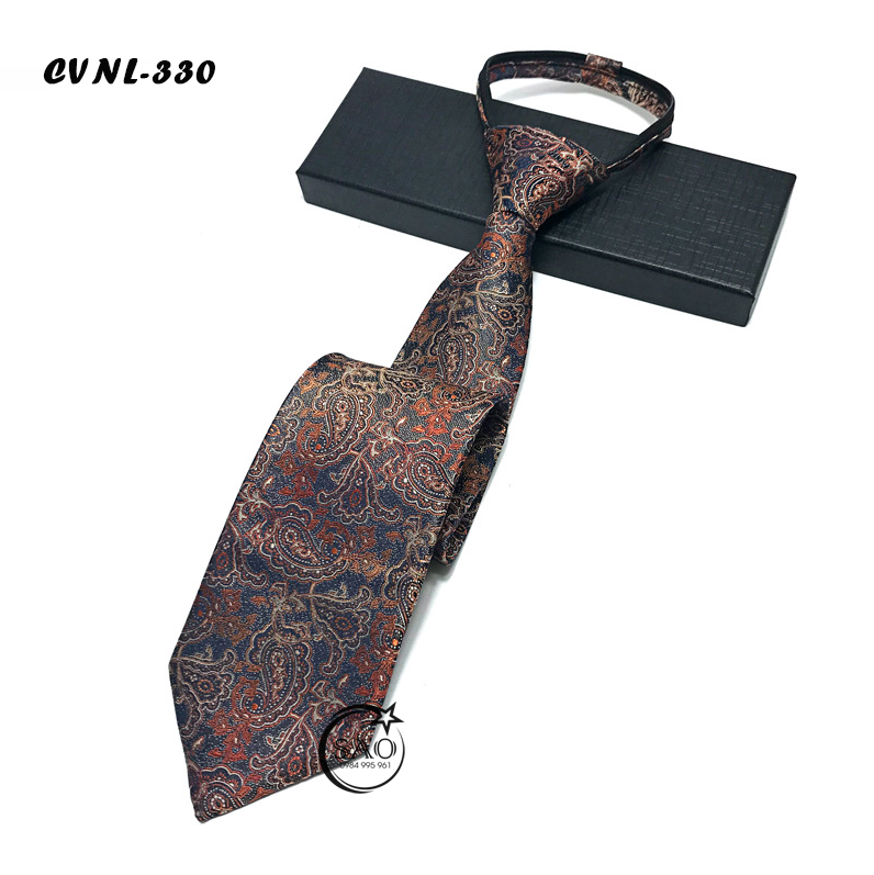 Caravat Cà Vạt Nam SAO 8cm Phong Cách Cổ Điển Thắt Sẵn Tiện Lợi (CVNL330)