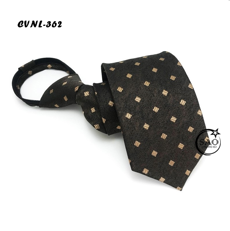Caravat Cà Vạt Nam SAO 8cm Phong Cách Cổ Điển Thắt Sẵn Tiện Lợi (CVNL362)