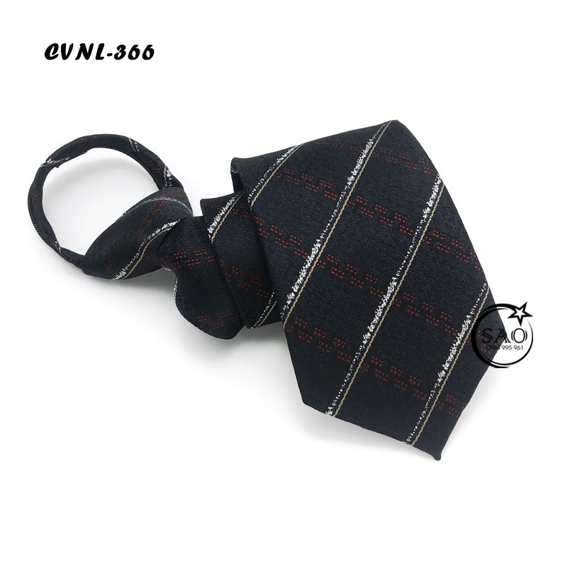 Caravat Cà Vạt Nam SAO 8cm Phong Cách Cổ Điển Thắt Sẵn Tiện Lợi (CVNL366)