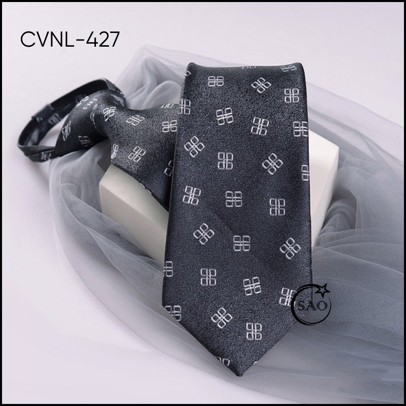 Caravat Cà Vạt Nam SAO 8cm Dây Thắt Sẵn Tiện Lợi (CVNL427)