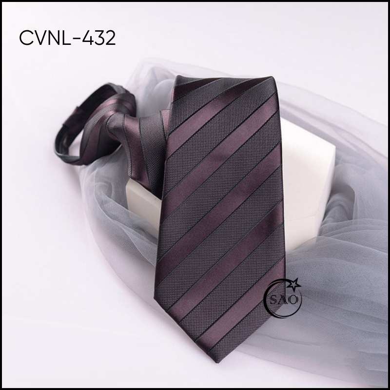 Caravat Cà Vạt Nam SAO 8cm Dây Thắt Sẵn Tiện Lợi (CVNL432)