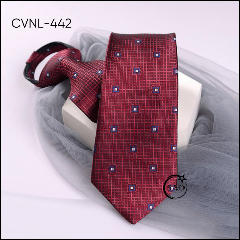 Caravat Cà Vạt Nam SAO 8cm Dây Thắt Sẵn Tiện Lợi (CVNL442)