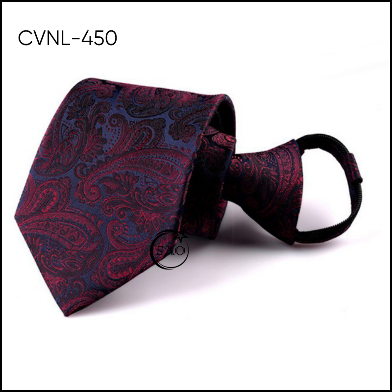 Caravat Cà Vạt Nam SAO 8cm Dây Thắt Sẵn Tiện Lợi (CVNL450)