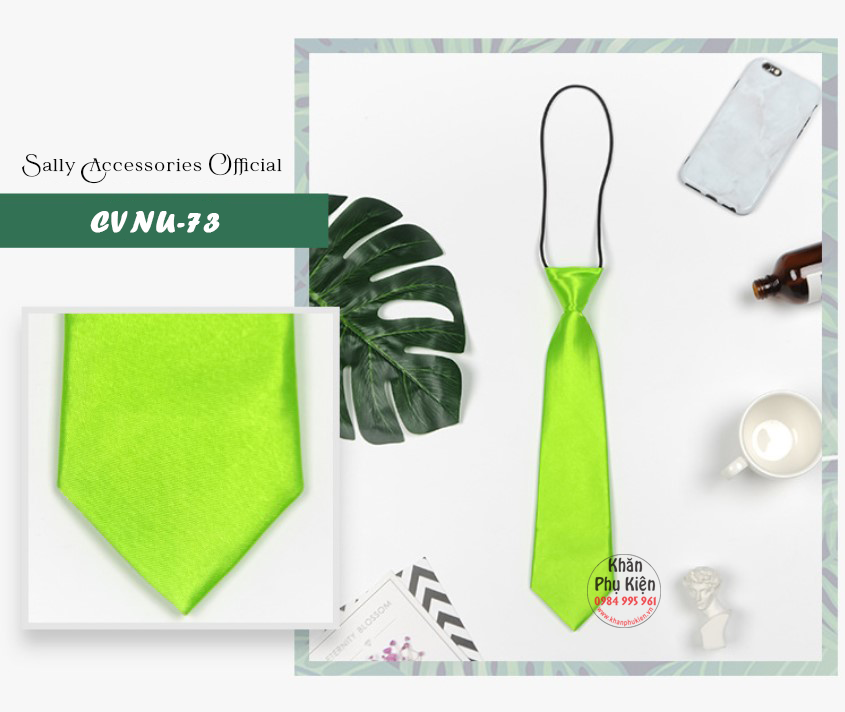 Caravat Cà Vạt Nữ Ngắn Thắt Sẵn Công Sở (CVNU73)