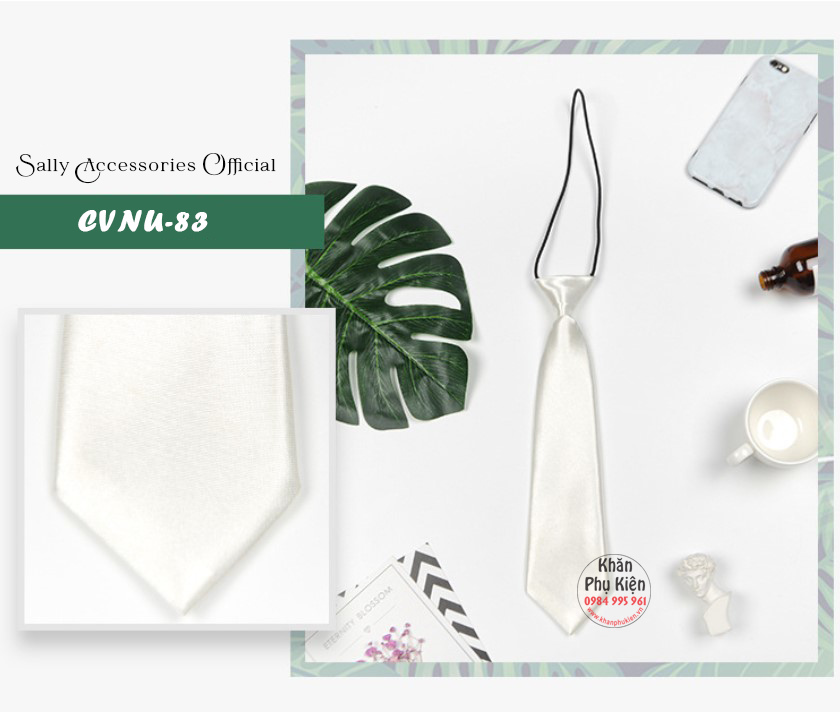 Caravat Cà Vạt Nữ Ngắn Thắt Sẵn Công Sở (CVNU83)