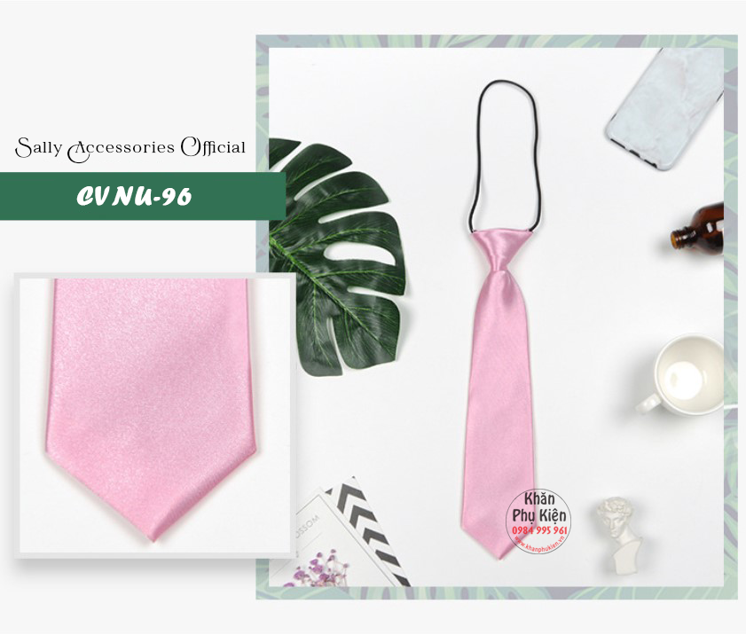 Caravat Cà Vạt Nữ Ngắn Thắt Sẵn Công Sở (CVNU96)