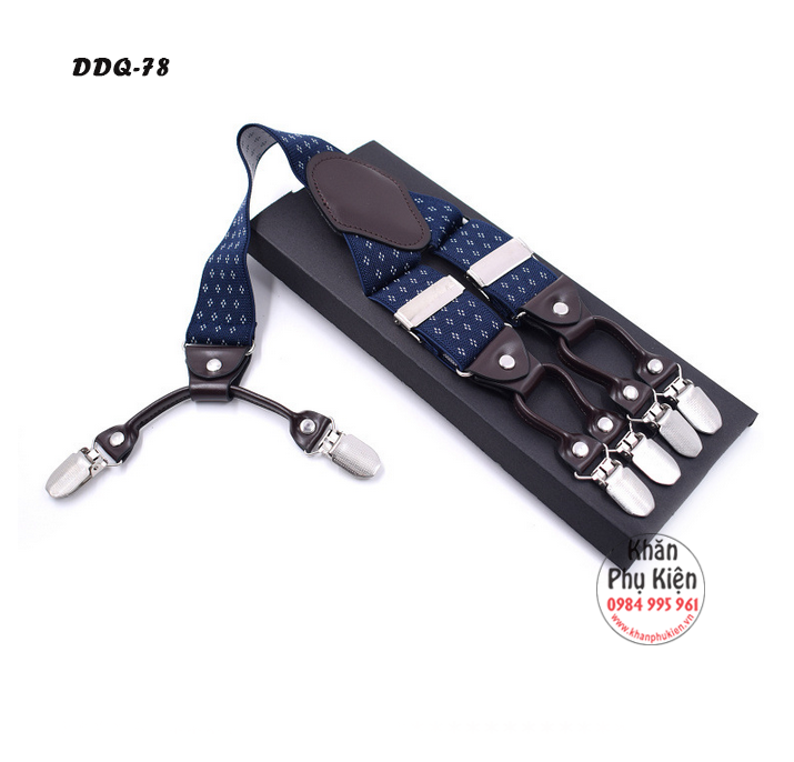 Dây Đeo Quần Chữ Y Nam - Mã DDQ77 (6 kẹp)