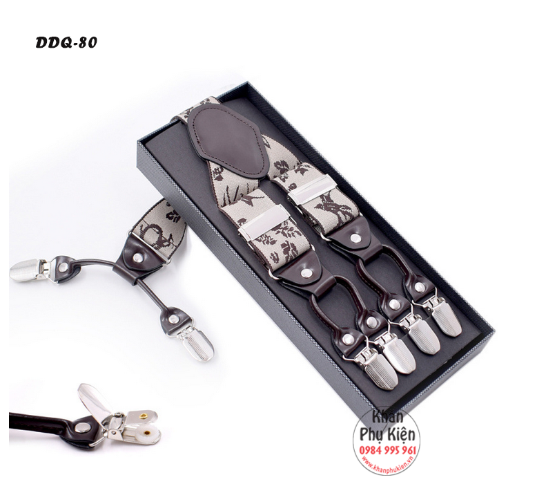Dây Đeo Quần Chữ Y Nam - Mã DDQ80 (6 kẹp)