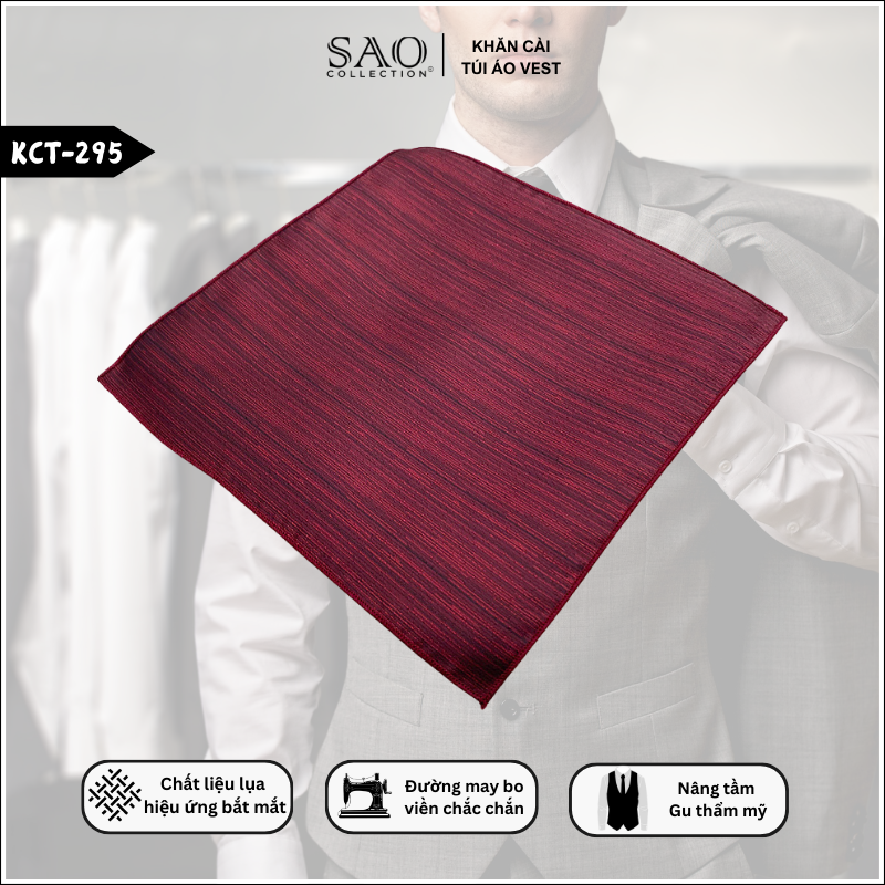 Pocket Square Khăn Cài Túi Áo Vest Nam (KCT295)