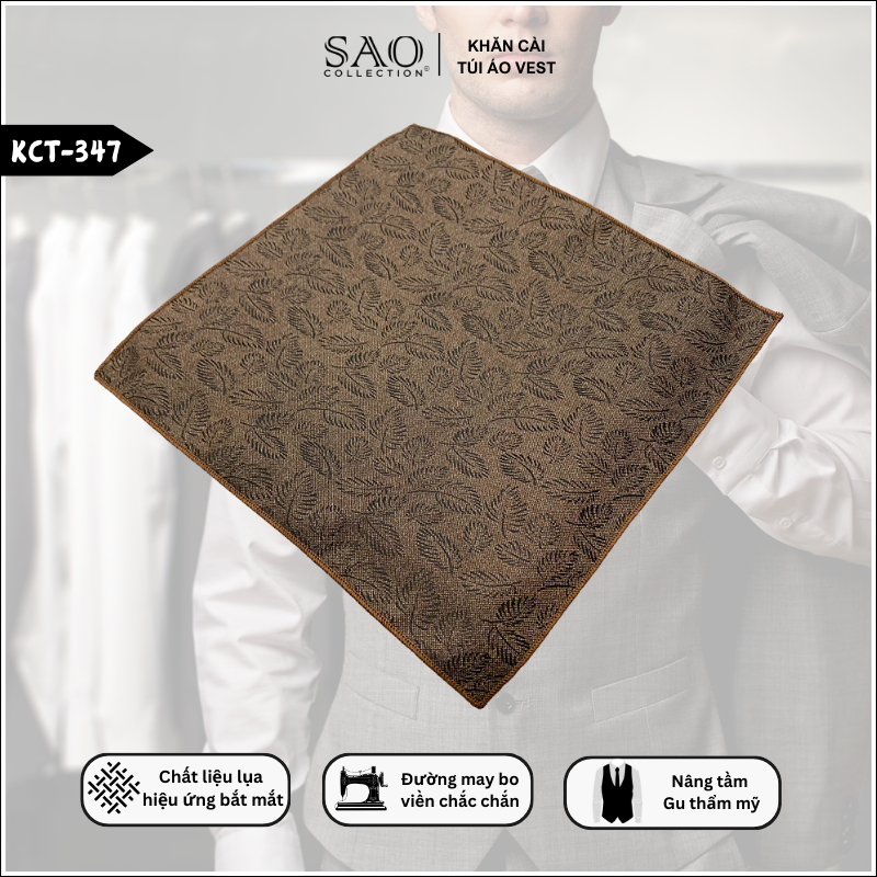 Pocket Square Khăn Cài Túi Áo Vest Nam (KCT347)