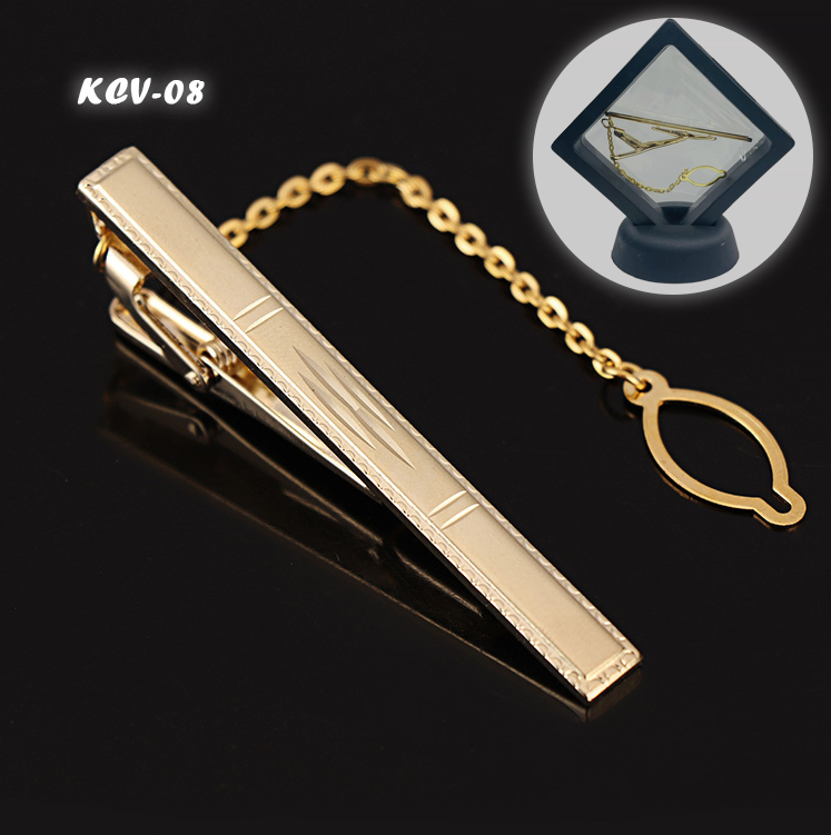 Thanh Kẹp Cà Vạt Hợp Kim Đồng Không Gỉ 6cm (KCV08)
