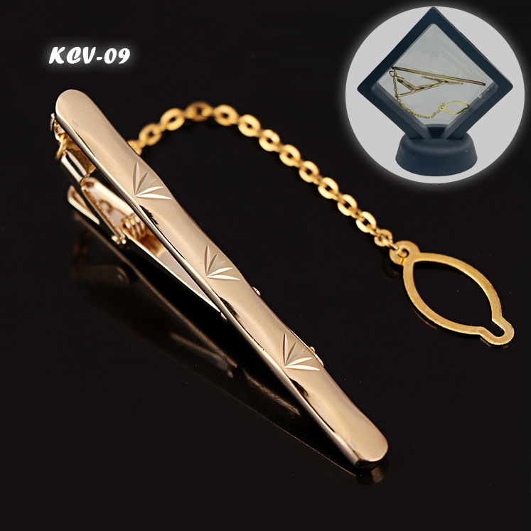 Thanh Kẹp Cà Vạt Hợp Kim Đồng Không Gỉ 6cm (KCV09)