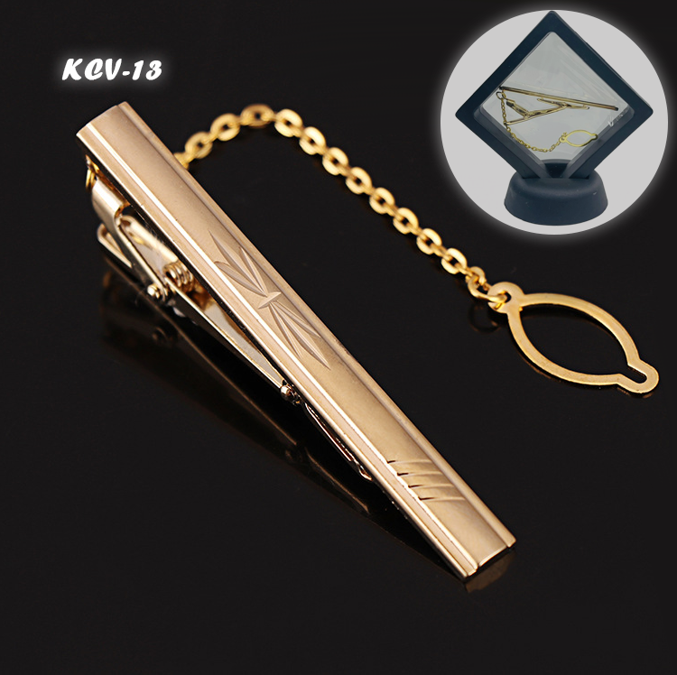 Thanh Kẹp Cà Vạt Hợp Kim Đồng Không Gỉ 6cm (KCV13)
