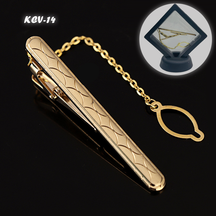 Thanh Kẹp Cà Vạt Hợp Kim Đồng Không Gỉ 6cm (KCV14)