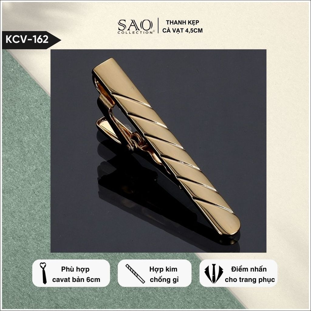 Thanh Kẹp Cà Vạt 4cm (KCV162)