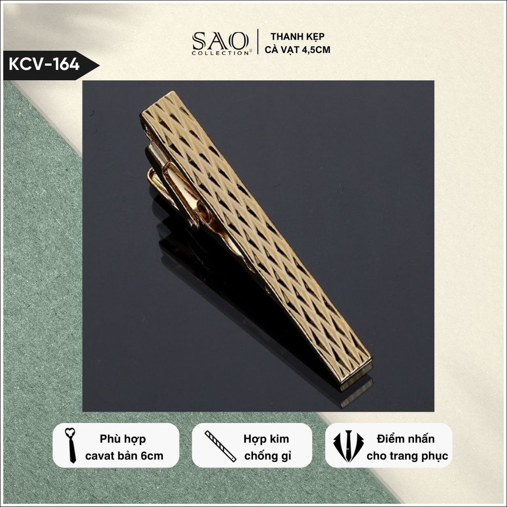 Thanh Kẹp Cà Vạt 4cm (KCV164)