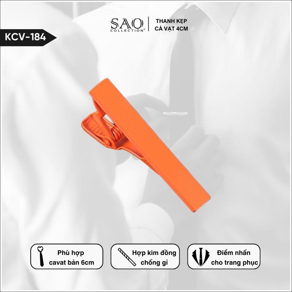 Thanh Kẹp Cà Vạt 4cm (KCV184)