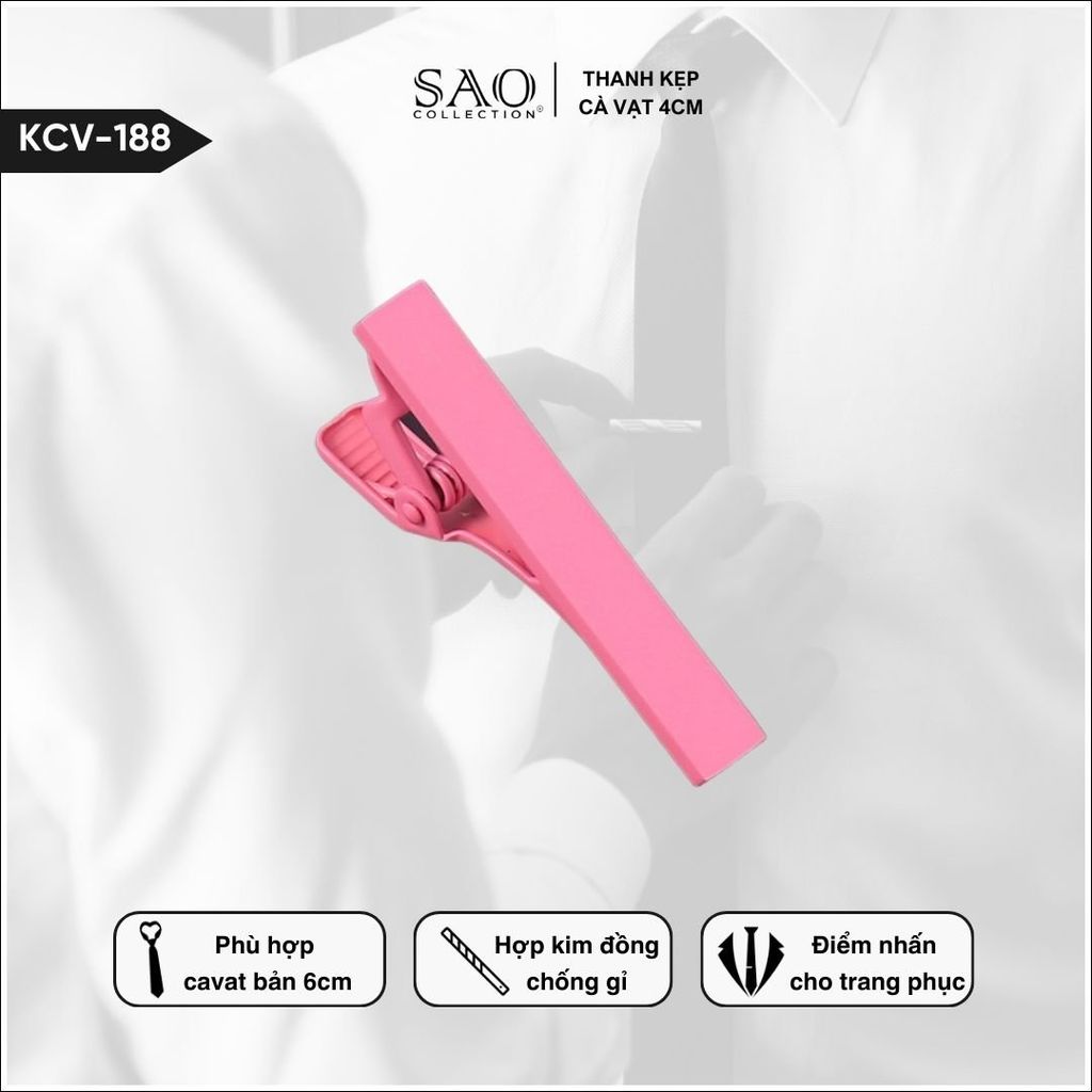 Thanh Kẹp Cà Vạt 4cm (KCV188)