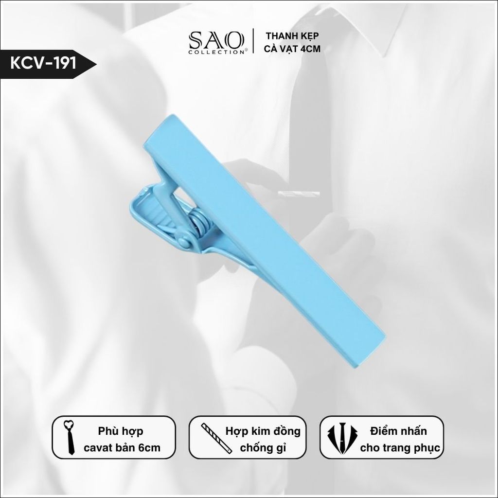 Thanh Kẹp Cà Vạt 4cm (KCV191)