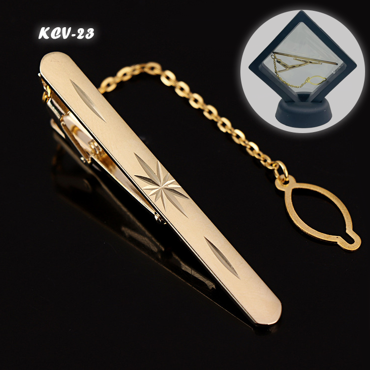 Thanh Kẹp Cà Vạt Hợp Kim Đồng Không Gỉ 6cm (KCV23)