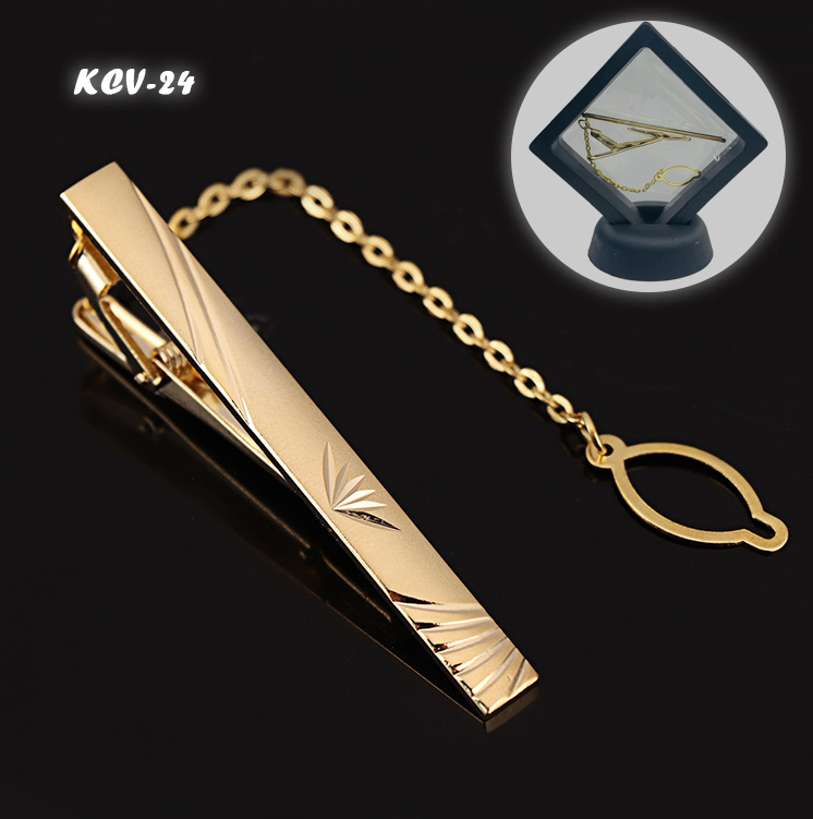 Thanh Kẹp Cà Vạt Hợp Kim Đồng Không Gỉ 6cm (KCV24)
