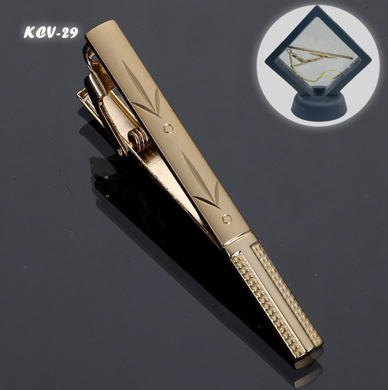 Thanh Kẹp Cà Vạt Hợp Kim Đồng Không Gỉ 6cm (KCV29)
