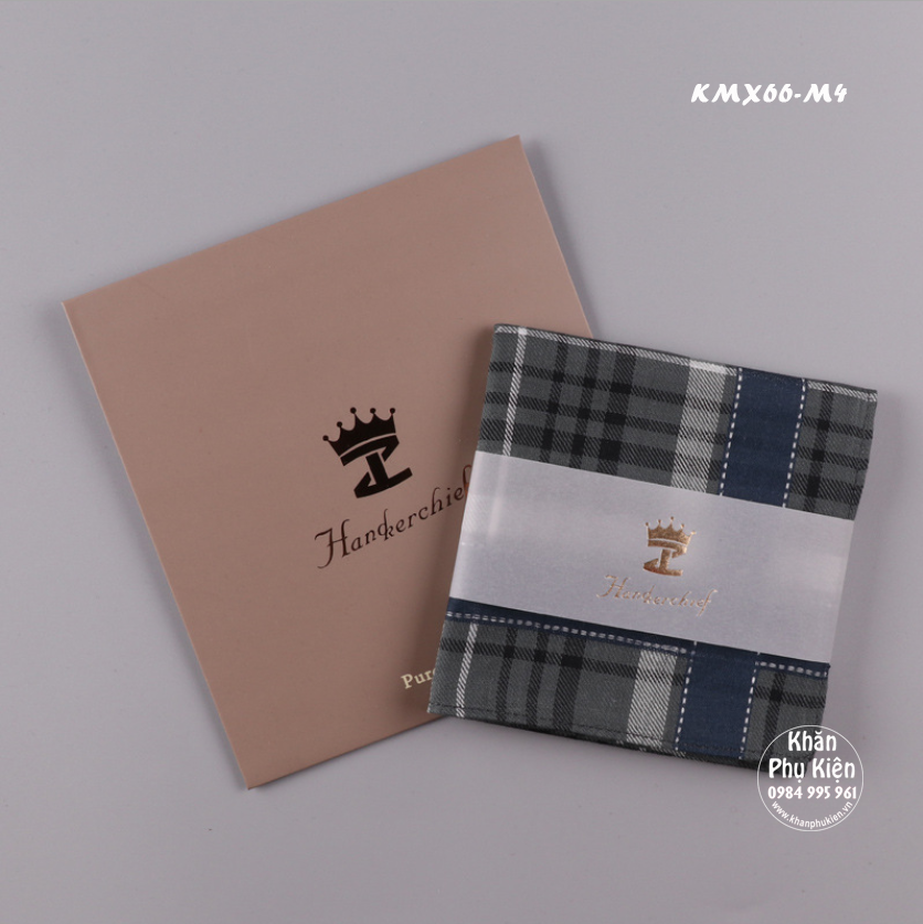 Khăn mùi xoa, khăn tay nam cao cấp - Mã KMX66