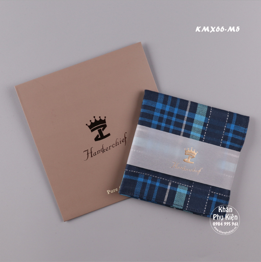 Khăn mùi xoa, khăn tay nam cao cấp - Mã KMX66