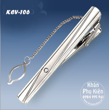 Kẹp Cà Vạt Màu Bạc - Mã KCV106 (6cm)