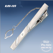 Kẹp Cà Vạt Màu Bạc - Mã KCV107 (6cm)