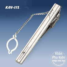 Kẹp Cà Vạt Màu Bạc - Mã KCV112 (6cm)
