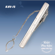 Kẹp Cà Vạt Màu Bạc - Mã KCV12 (6cm)