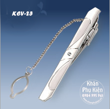 Kẹp Cà Vạt Màu Bạc - Mã KCV23 (6cm)