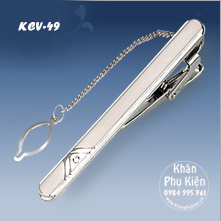 Kẹp Cà Vạt Màu Bạc - Mã KCV49 (6cm)